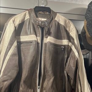 Wilsons Leather Two-Tone Bomber Jacket